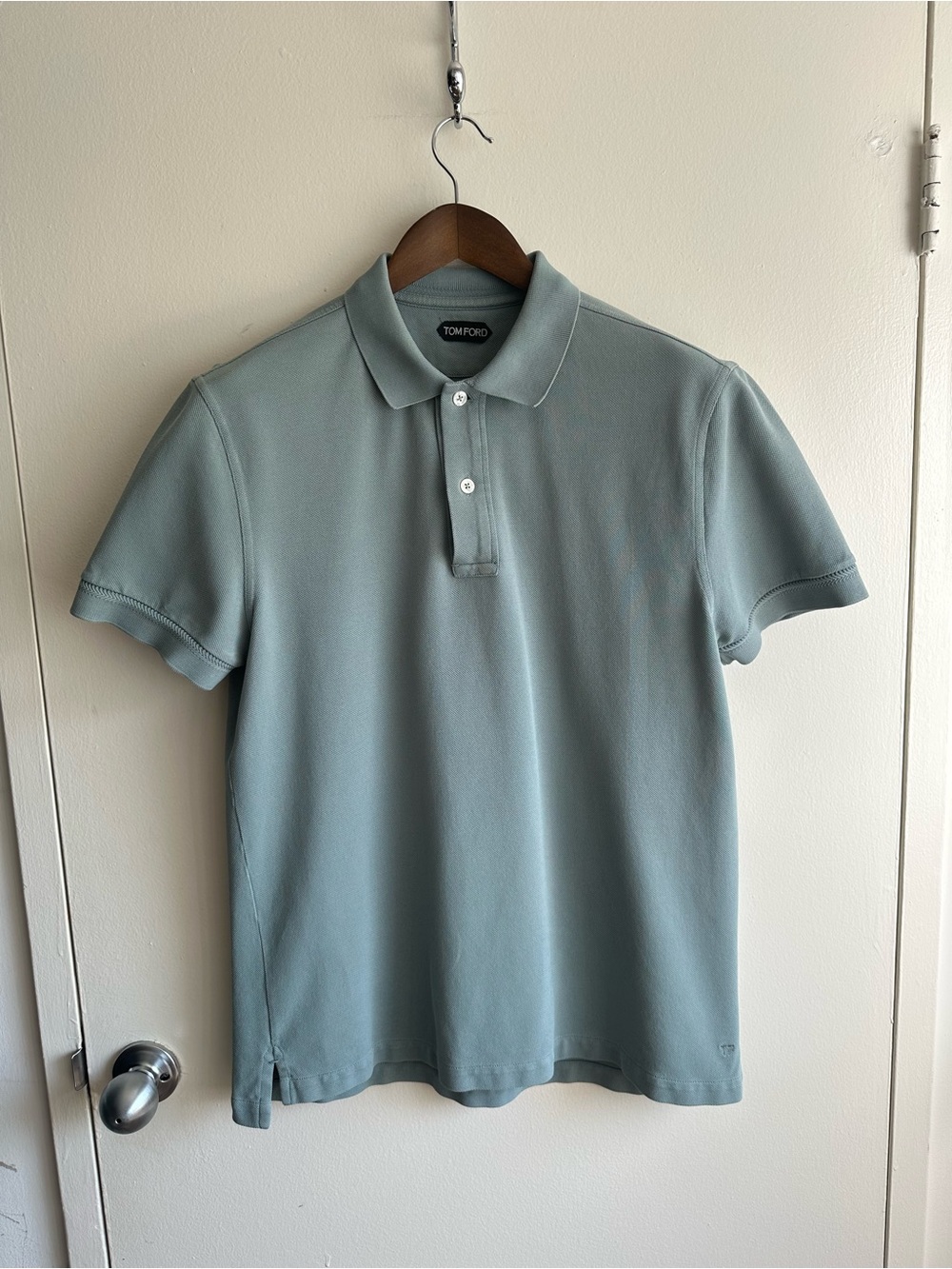 Tom Ford Pale Sage Green Men's Polo Shirt EU54